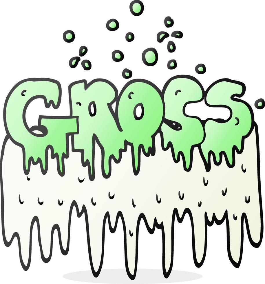 cartoon gross symbol vector