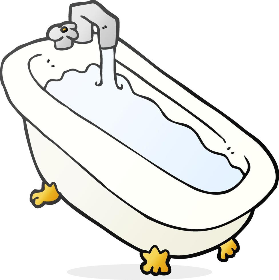 cartoon bath full of water 12297729 Vector Art at Vecteezy