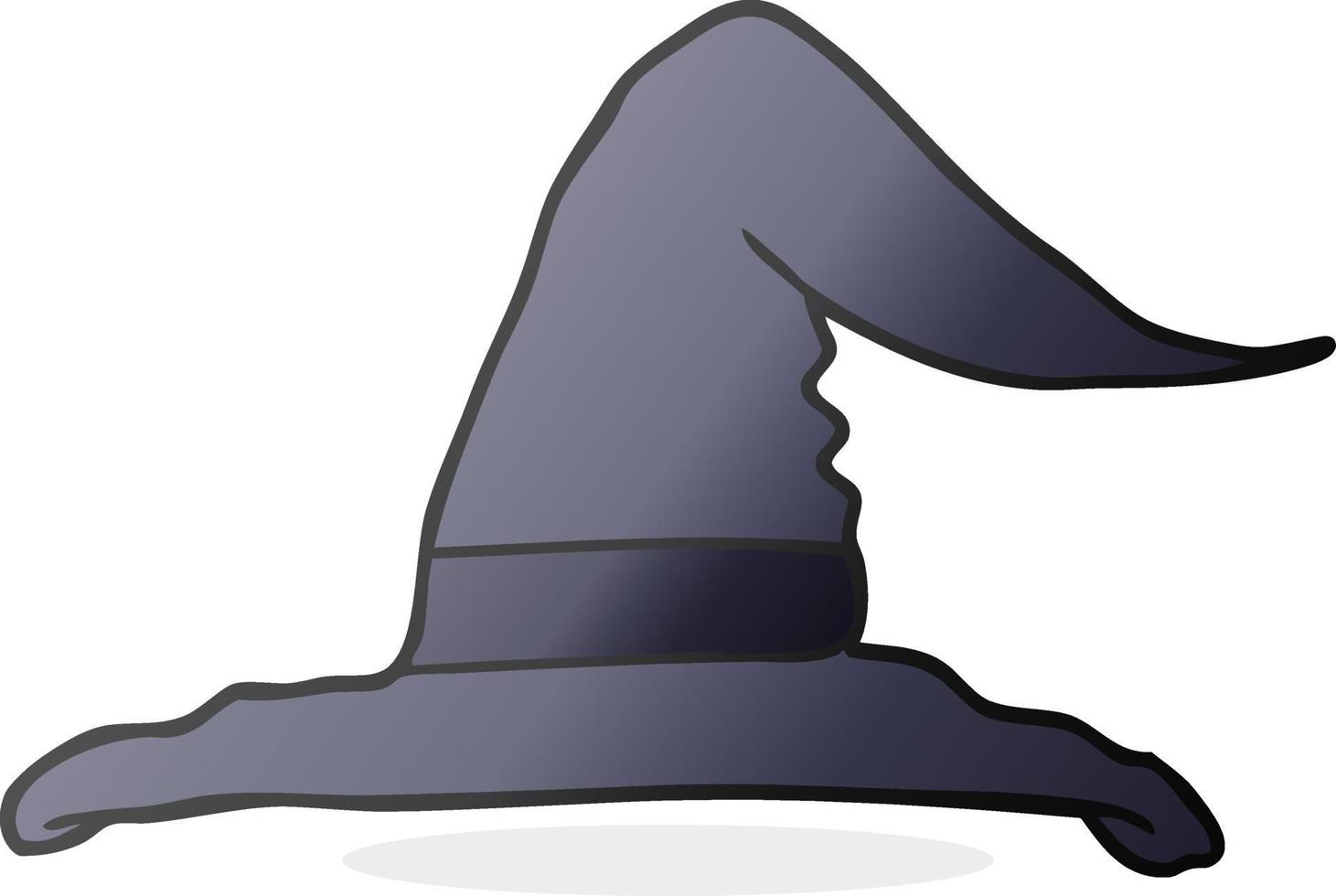 cartoon witch hat vector