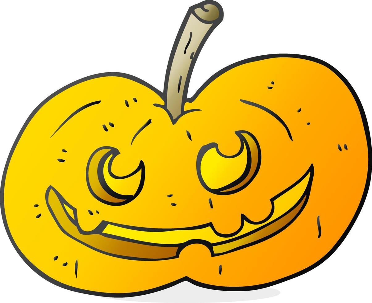 calabaza de halloween de dibujos animados vector