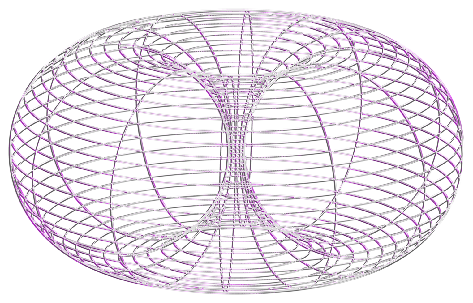 abstrakt 3d tolkning, vågig form, förvrängd sfär.3d tolkning. annorlunda regnbågsskimrande geometrisk former uppsättning. modern minimal metall objekt. trogen klämma konst png