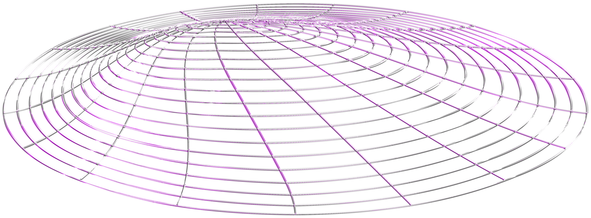 abstrakt 3d tolkning, vågig form, förvrängd sfär.3d tolkning. annorlunda regnbågsskimrande geometrisk former uppsättning. modern minimal metall objekt. trogen klämma konst png