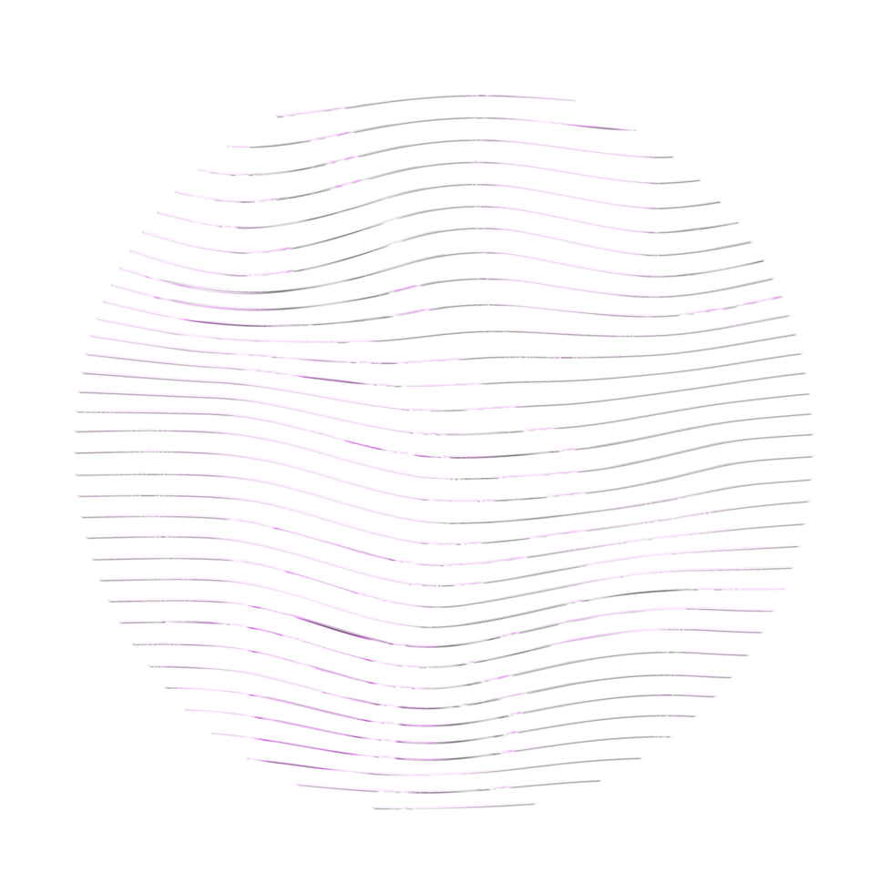 abstrakt 3d tolkning, vågig form, förvrängd sfär.3d tolkning. annorlunda regnbågsskimrande geometrisk former uppsättning. modern minimal metall objekt. trogen klämma konst png