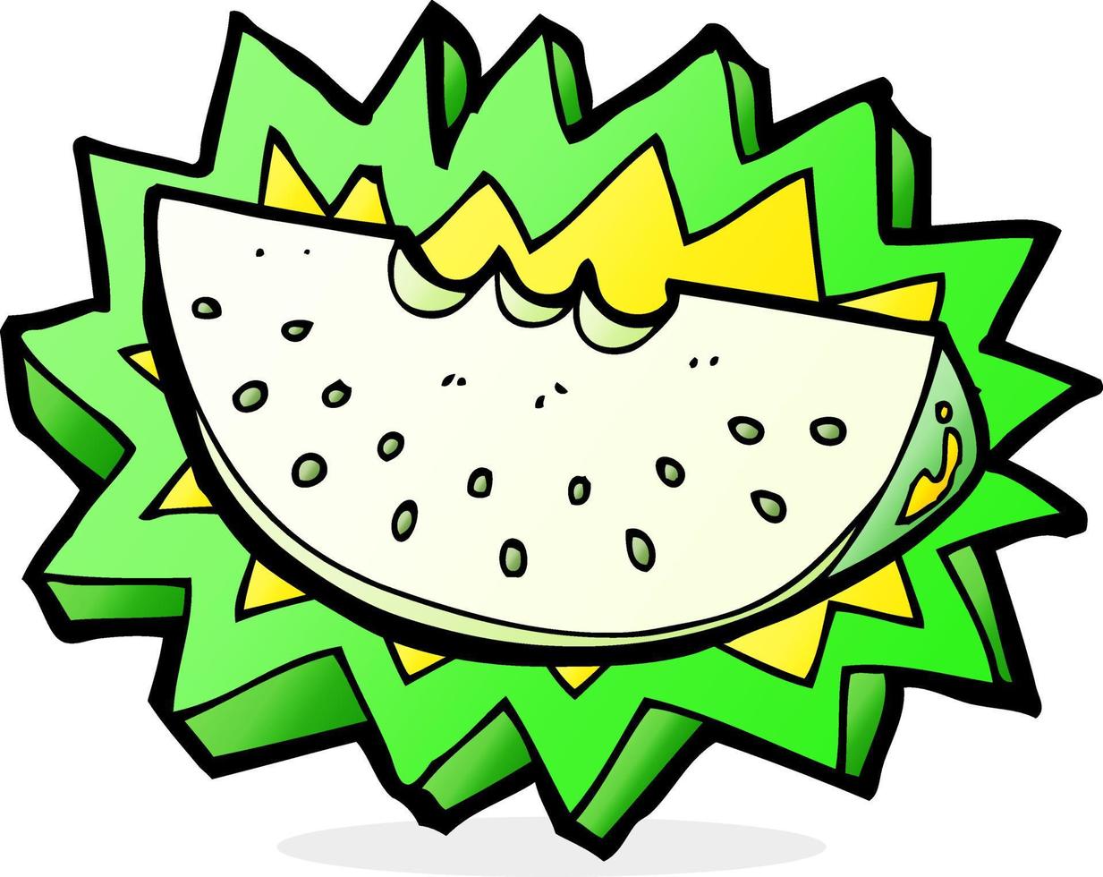 rebanada de melón de dibujos animados vector