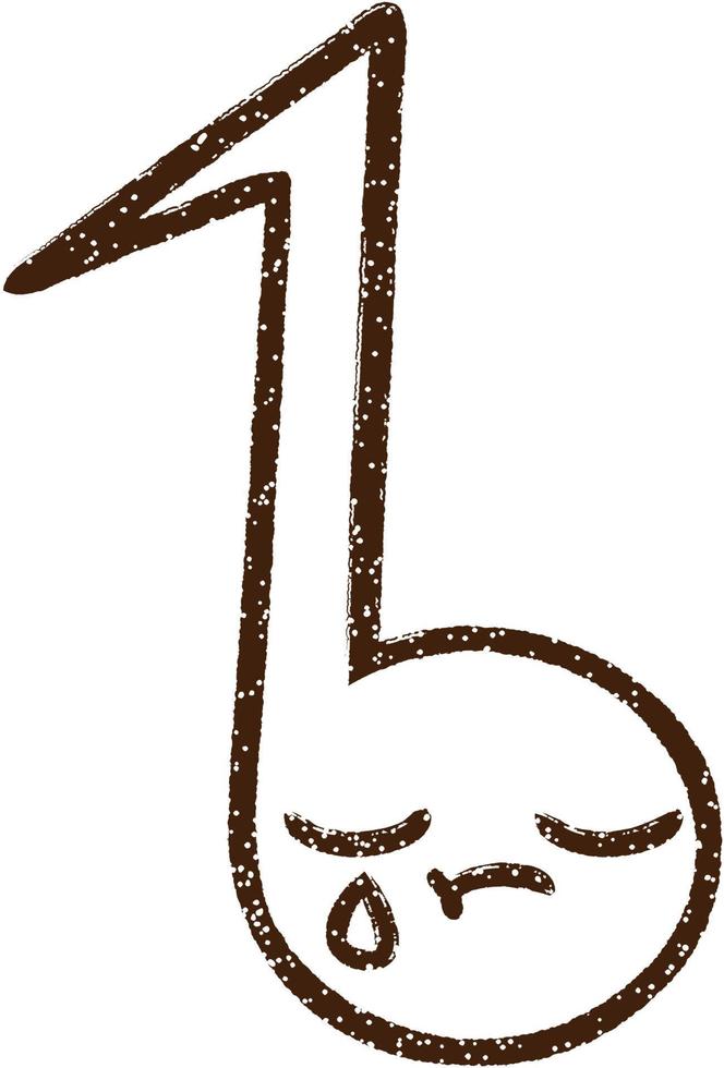 Musical Note Charcoal Drawing 12298900 Vector Art at Vecteezy