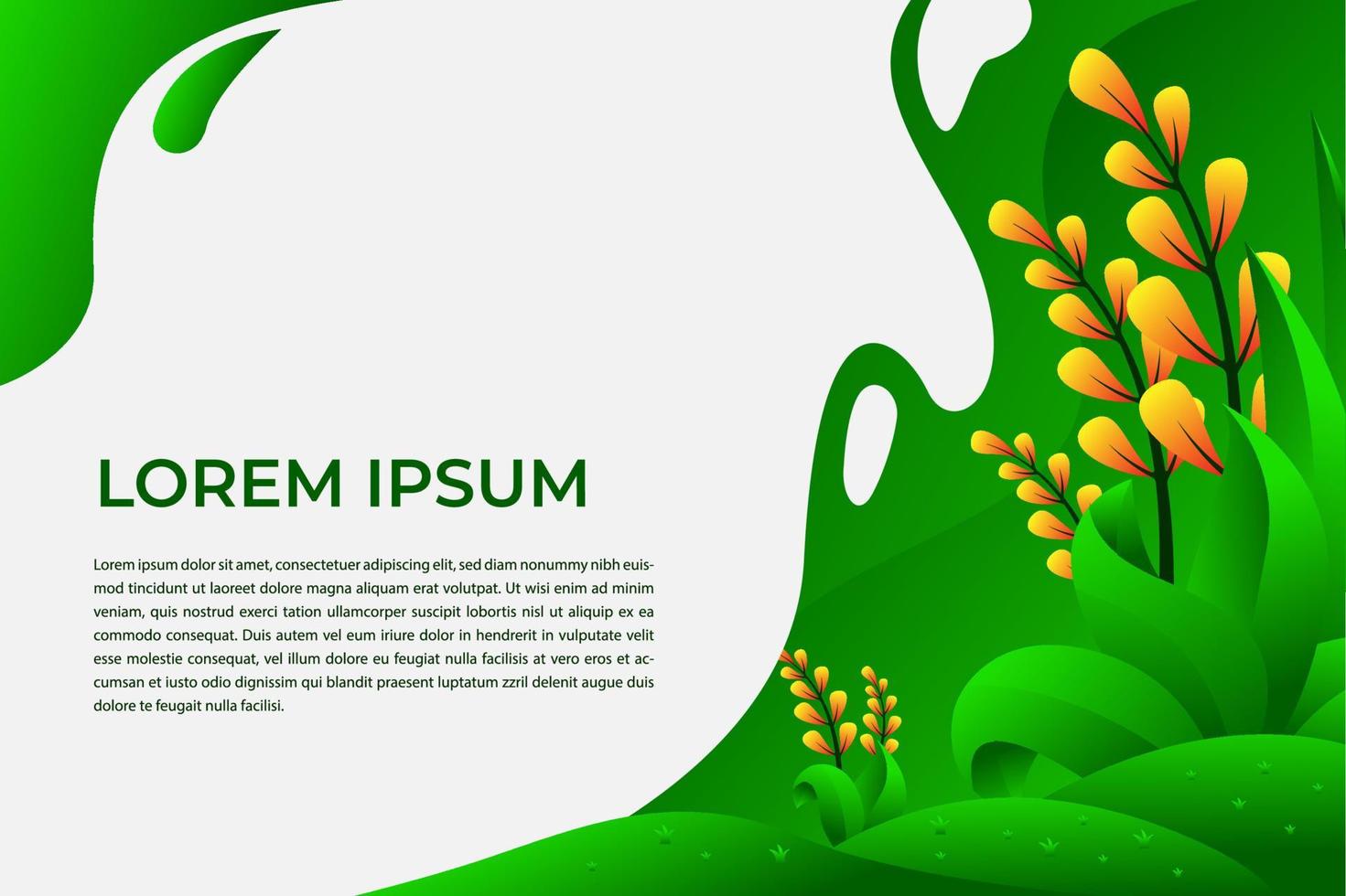 nature background vector looks simple and elegant