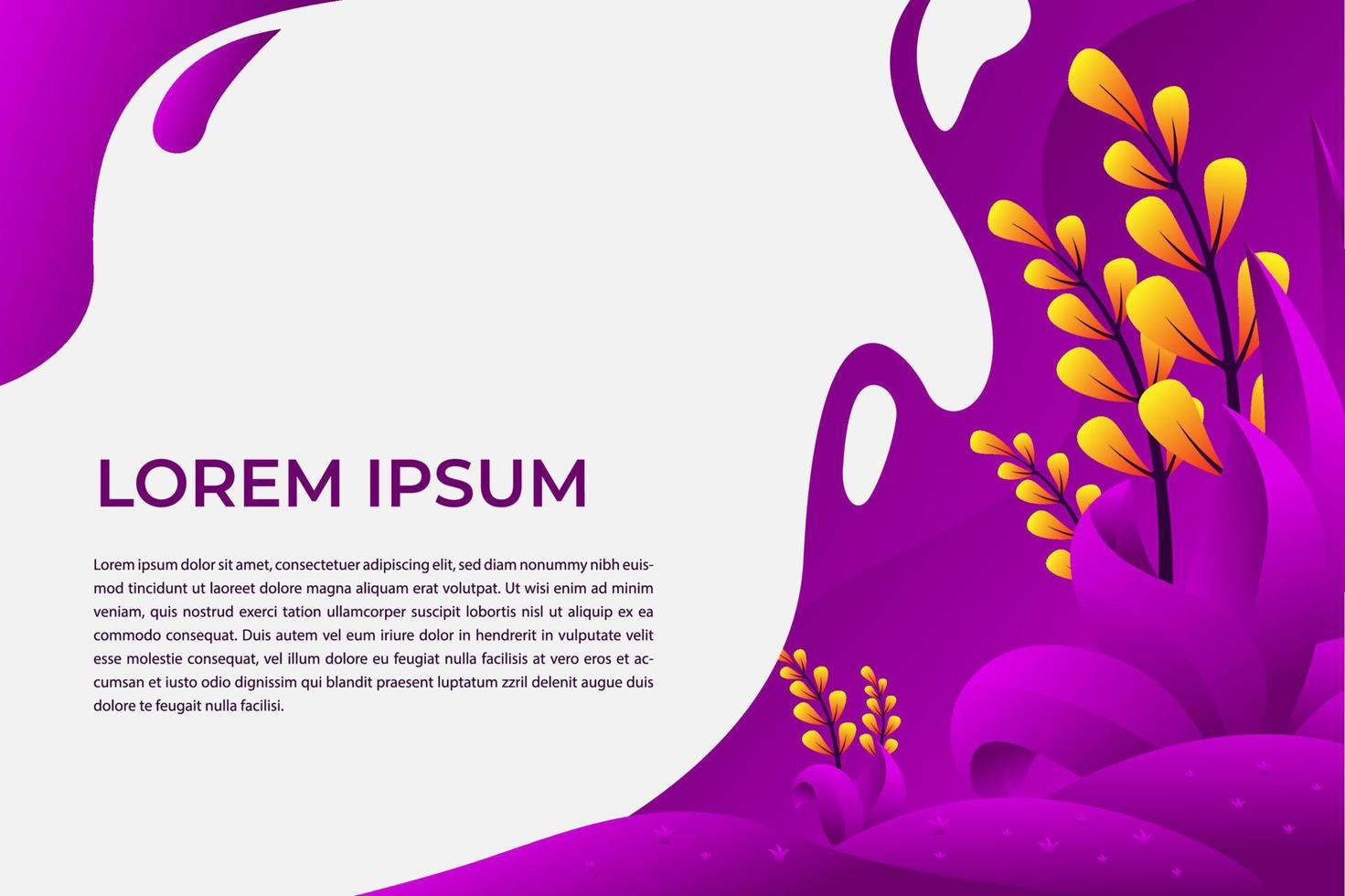 nature background vector looks simple and elegant