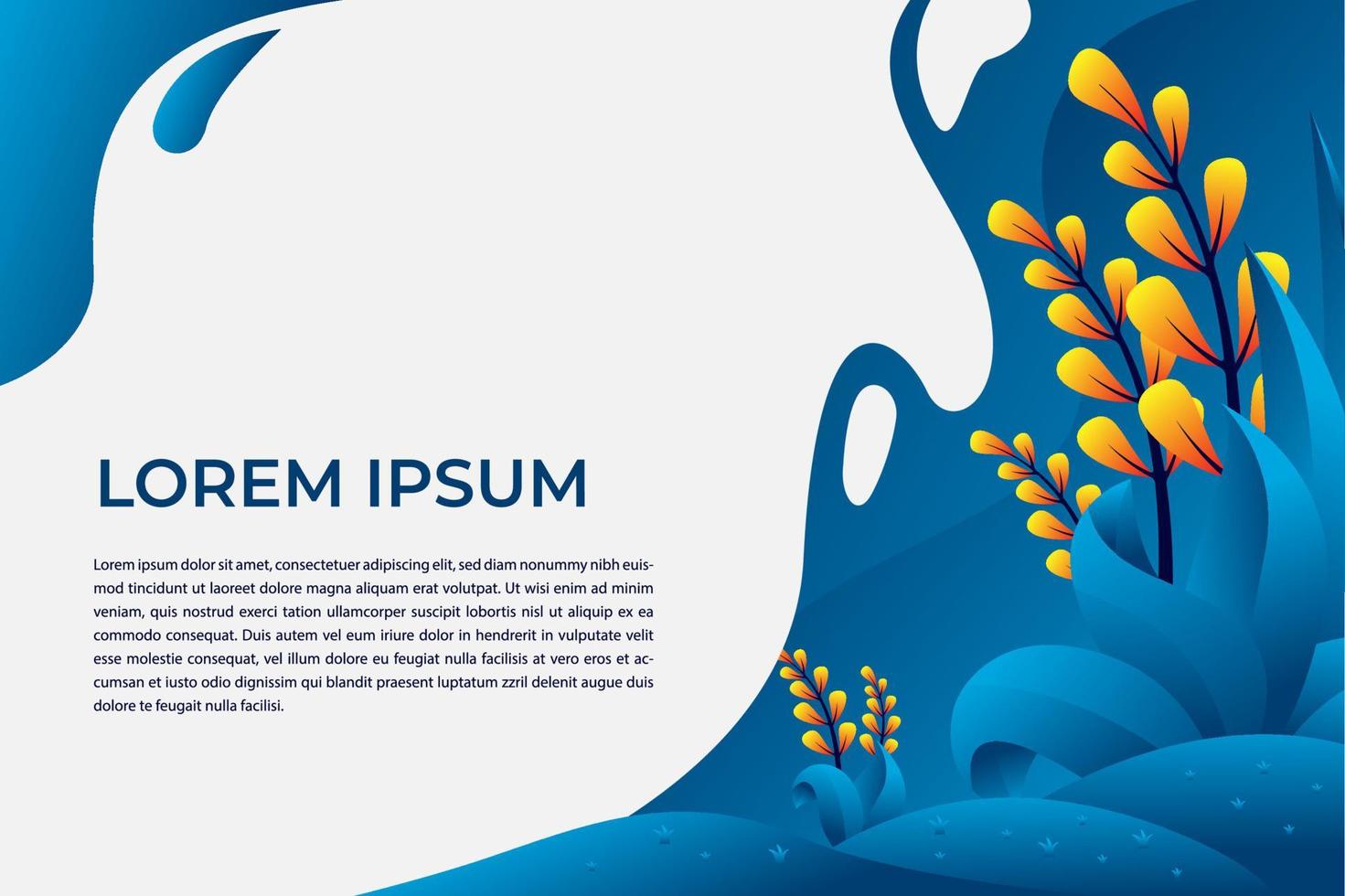 nature background vector looks simple and elegant