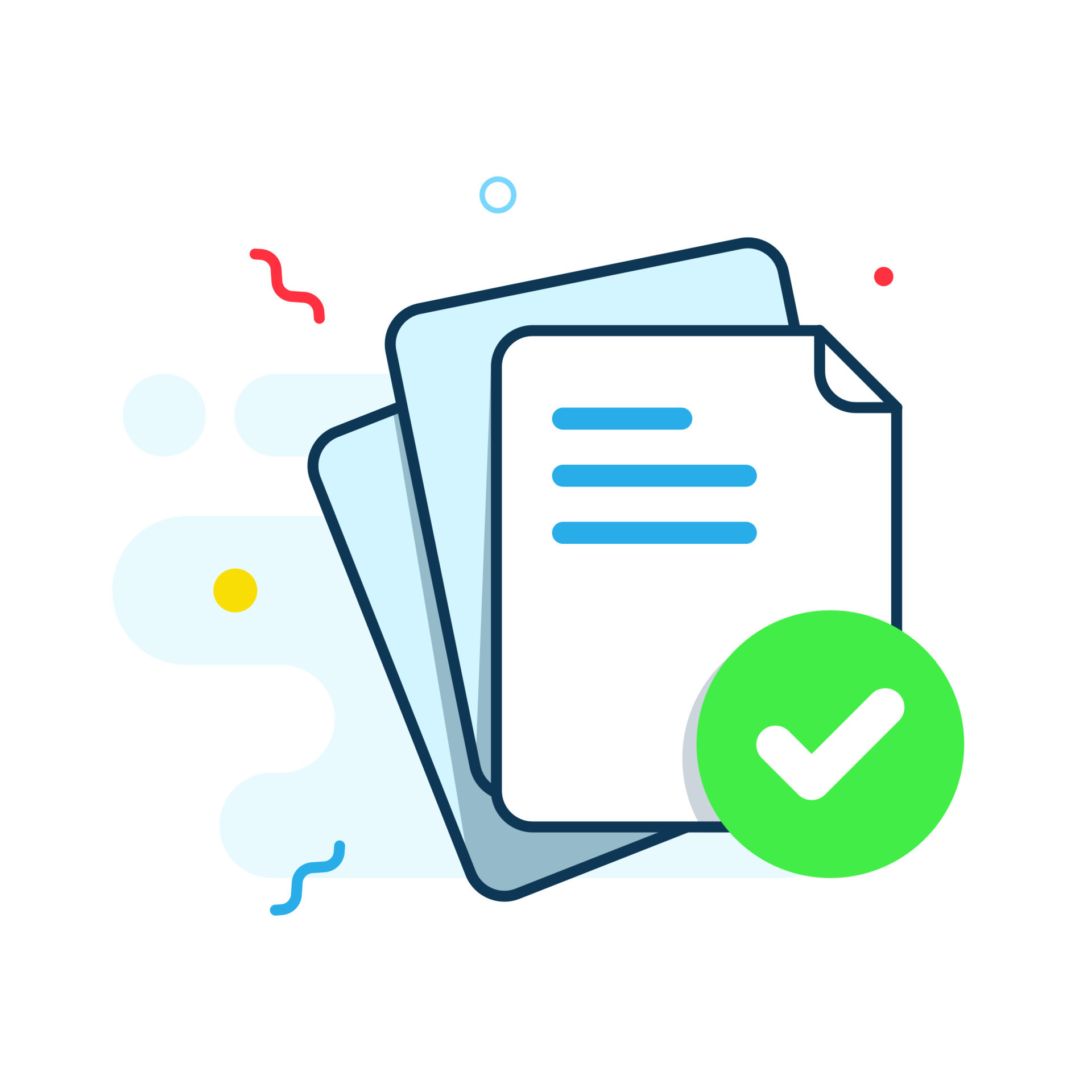 document has been approved concept illustration flat design vector