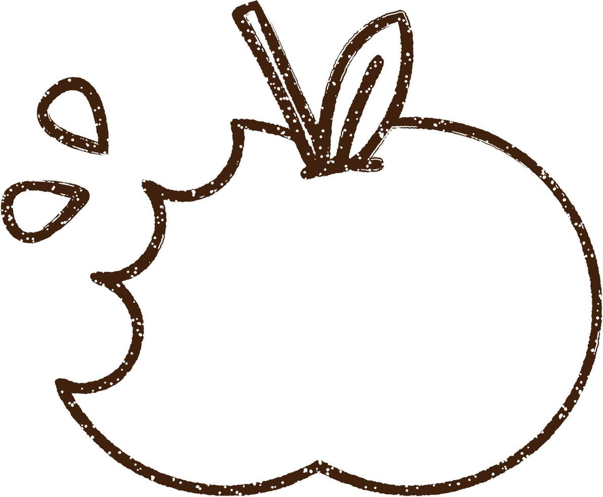Apple Charcoal Drawing 12299318 Vector Art at Vecteezy
