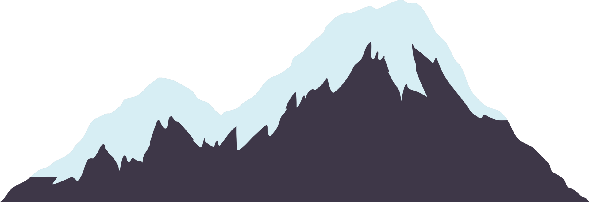 montanha de neve png