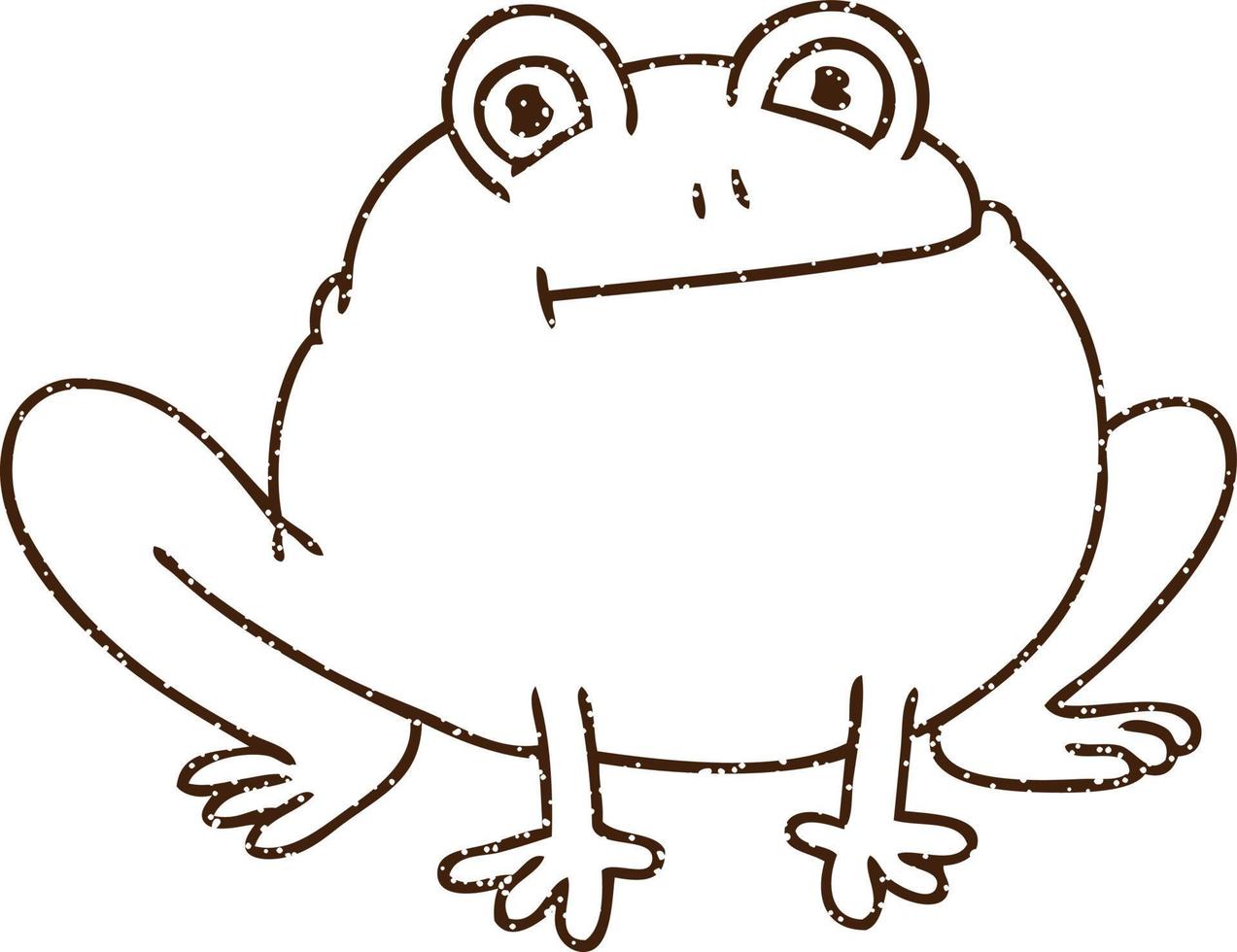 Fat Frog Charcoal Drawing 12300122 Vector Art at Vecteezy