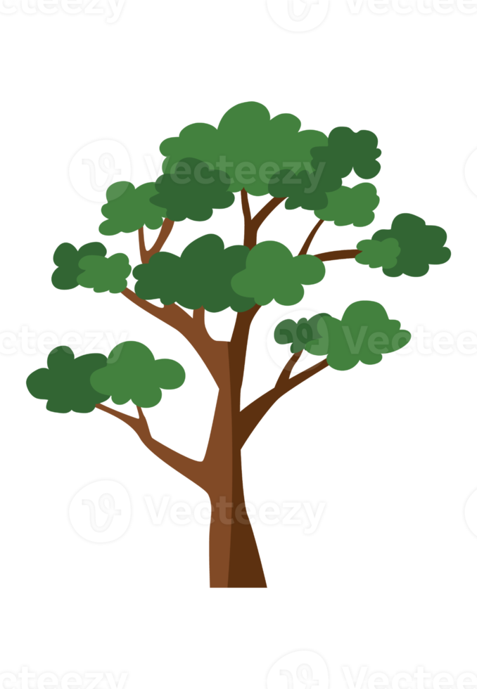 simple flat tree icon png