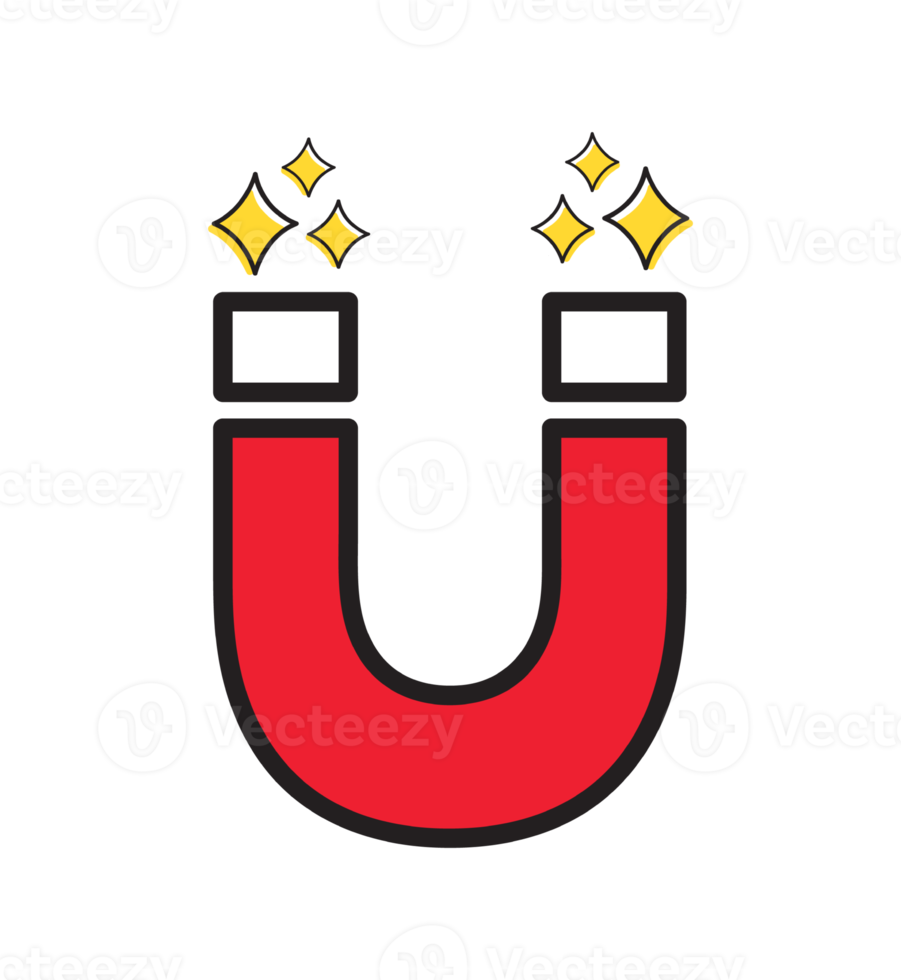 magnet icon in a flat style png