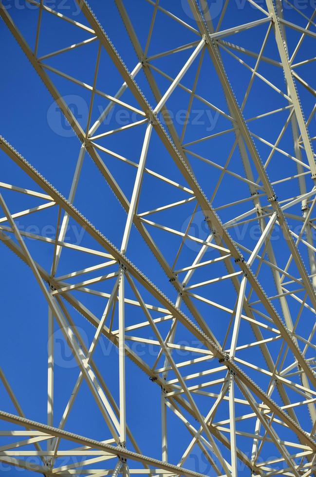 Structural details of a ferris wheel in an amusement Park photo