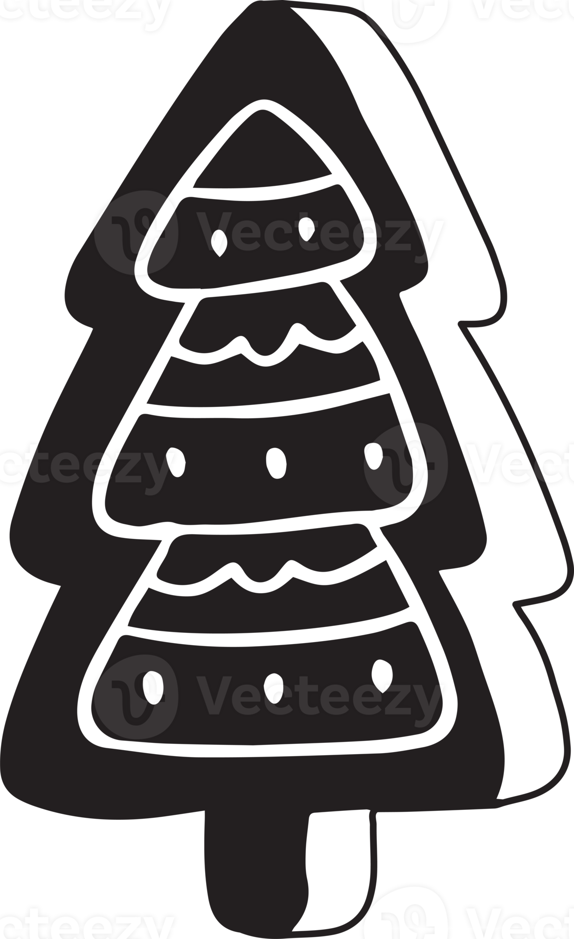 Hand Drawn christmas tree illustration 12300486 PNG