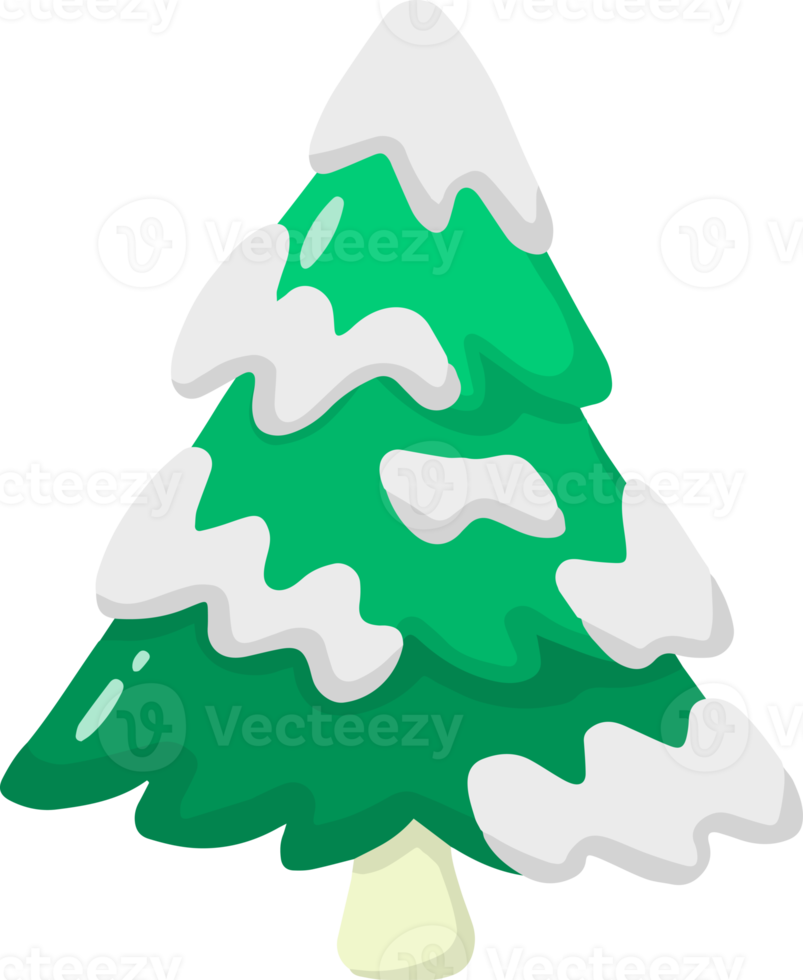 hand gezeichnete weihnachtsbaumillustration png