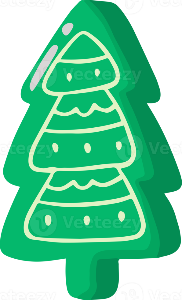 Hand Drawn christmas tree illustration png
