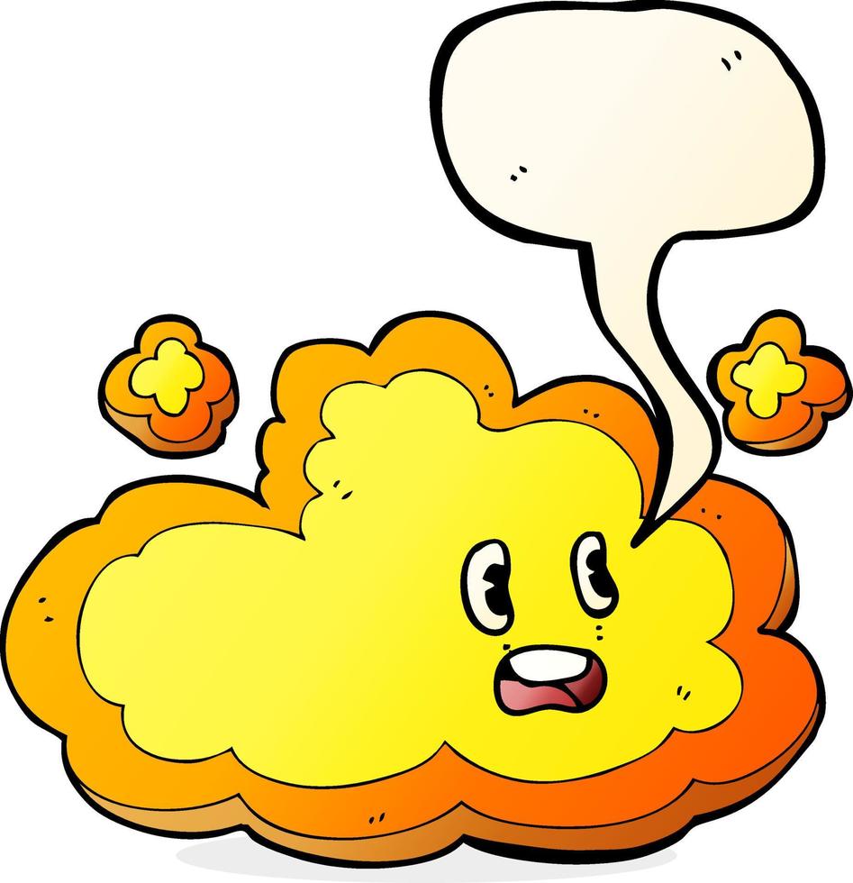 nube de dibujos animados con burbujas de discurso vector