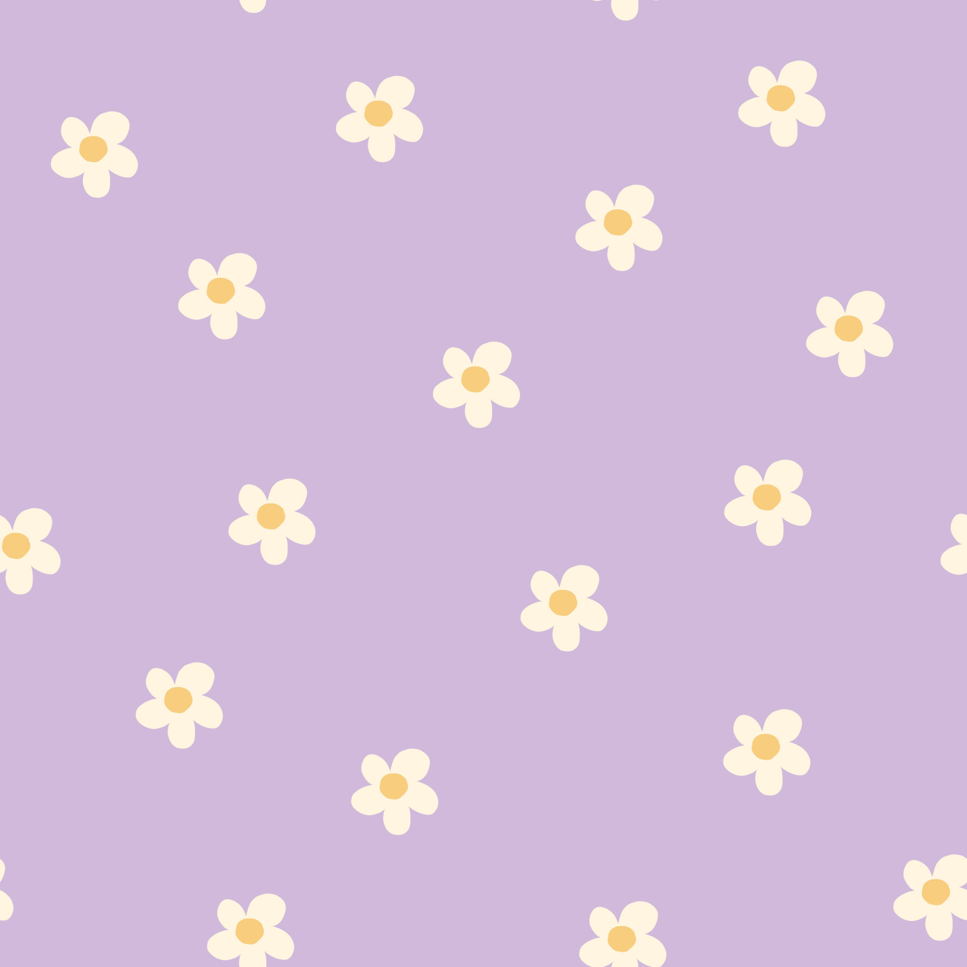 Premium Vector  Cute small daisy floral seamless pattern green pastel  wallpaper