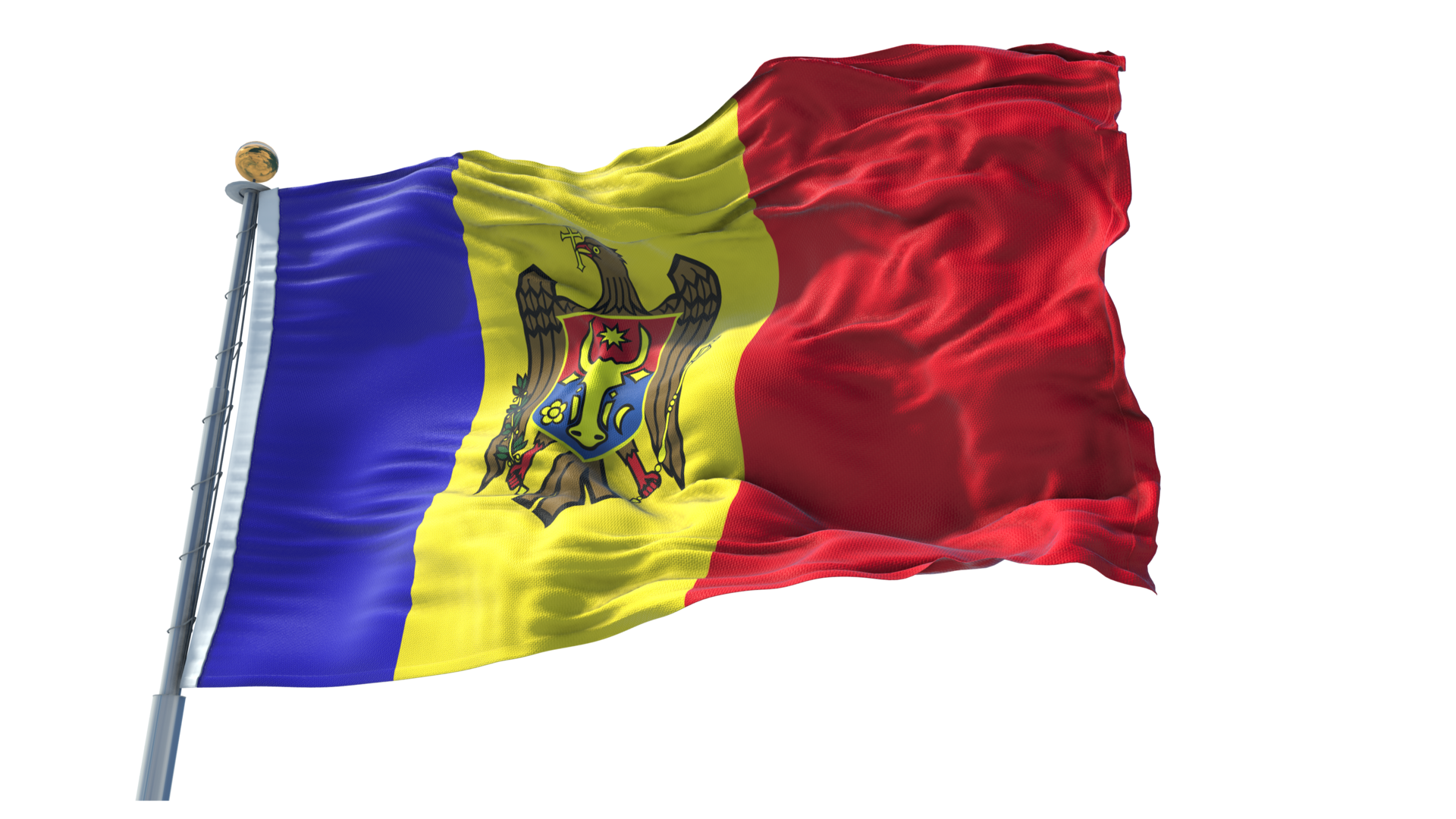 Free Moldova Flag PNG 12300944 PNG with Transparent Background