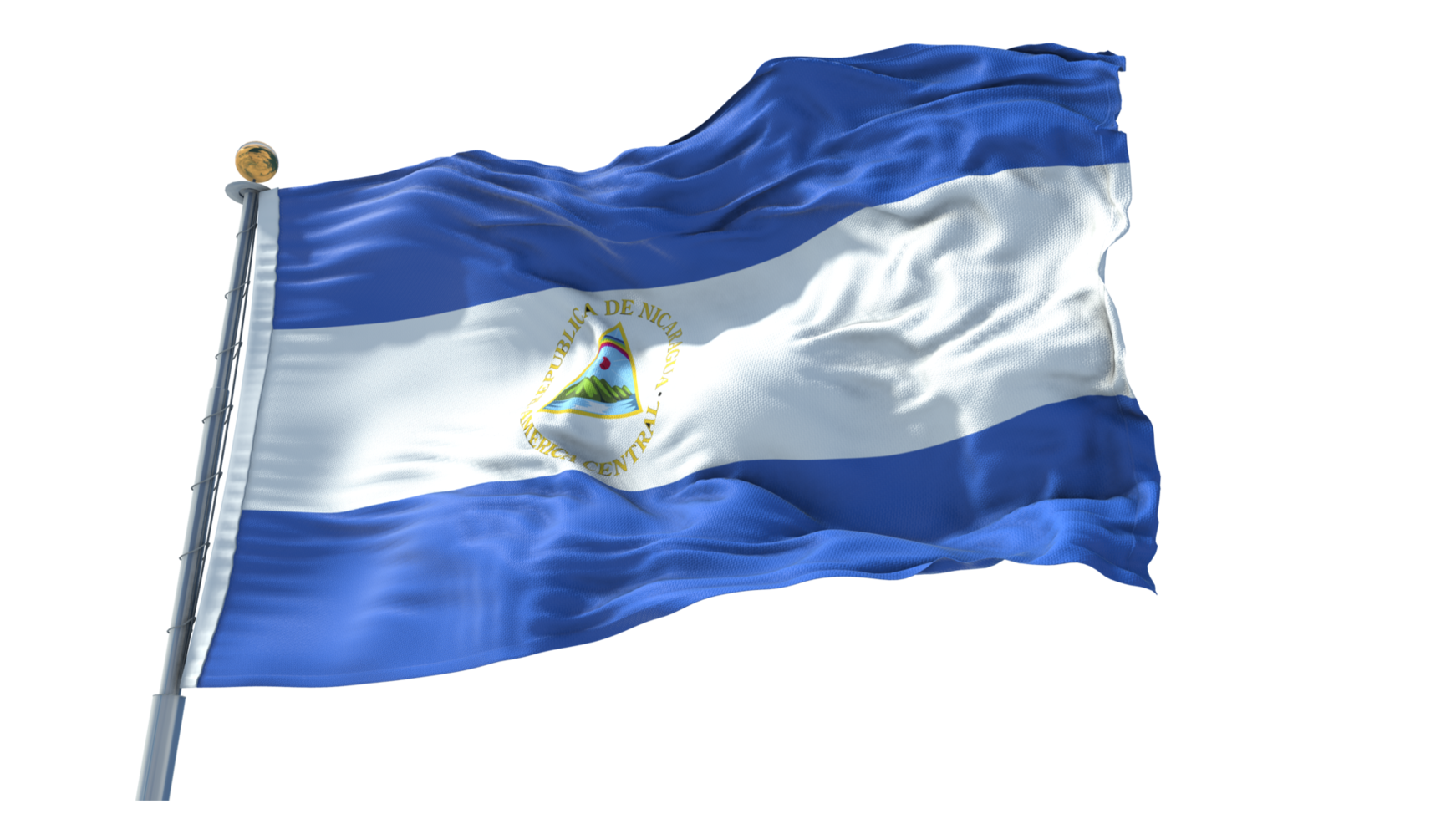 bandeira da nicarágua png