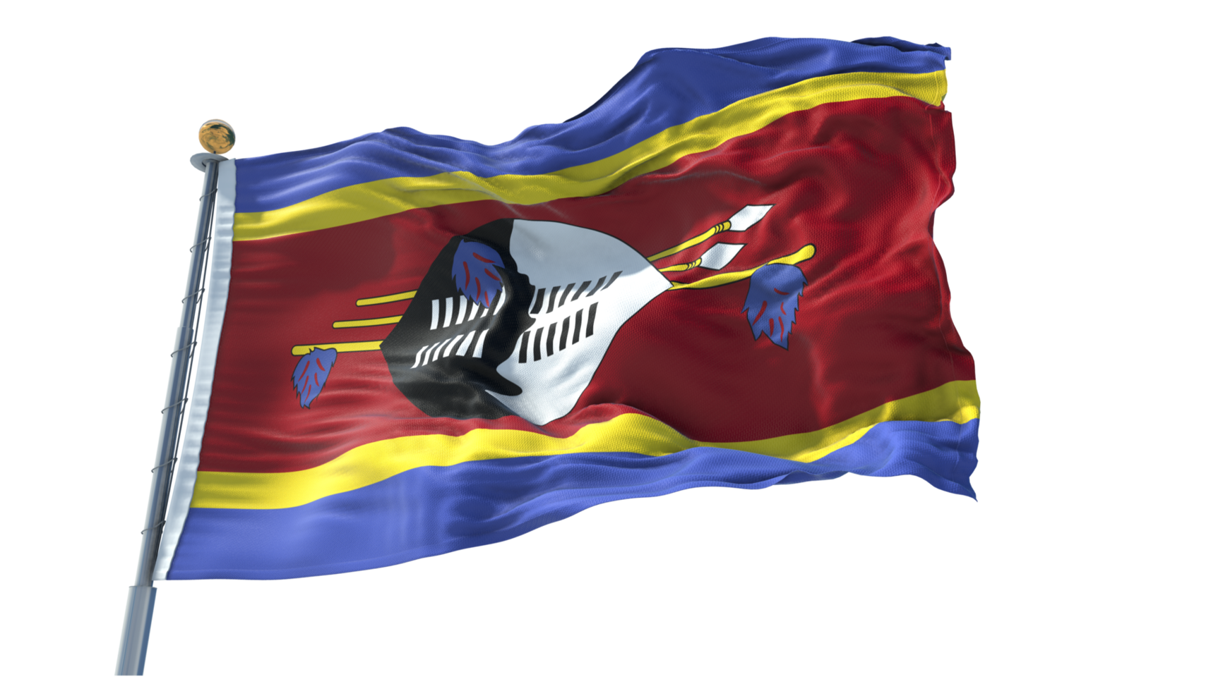 Swaziland vlag PNG