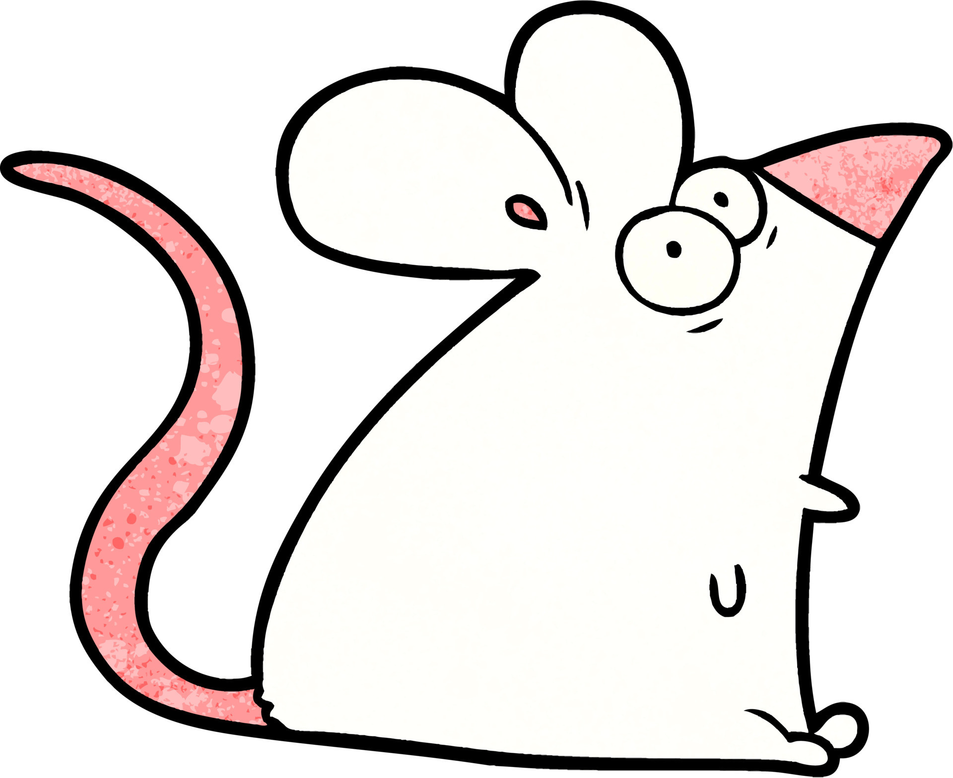 ratón asustado de dibujos animados 12301132 Vector en Vecteezy