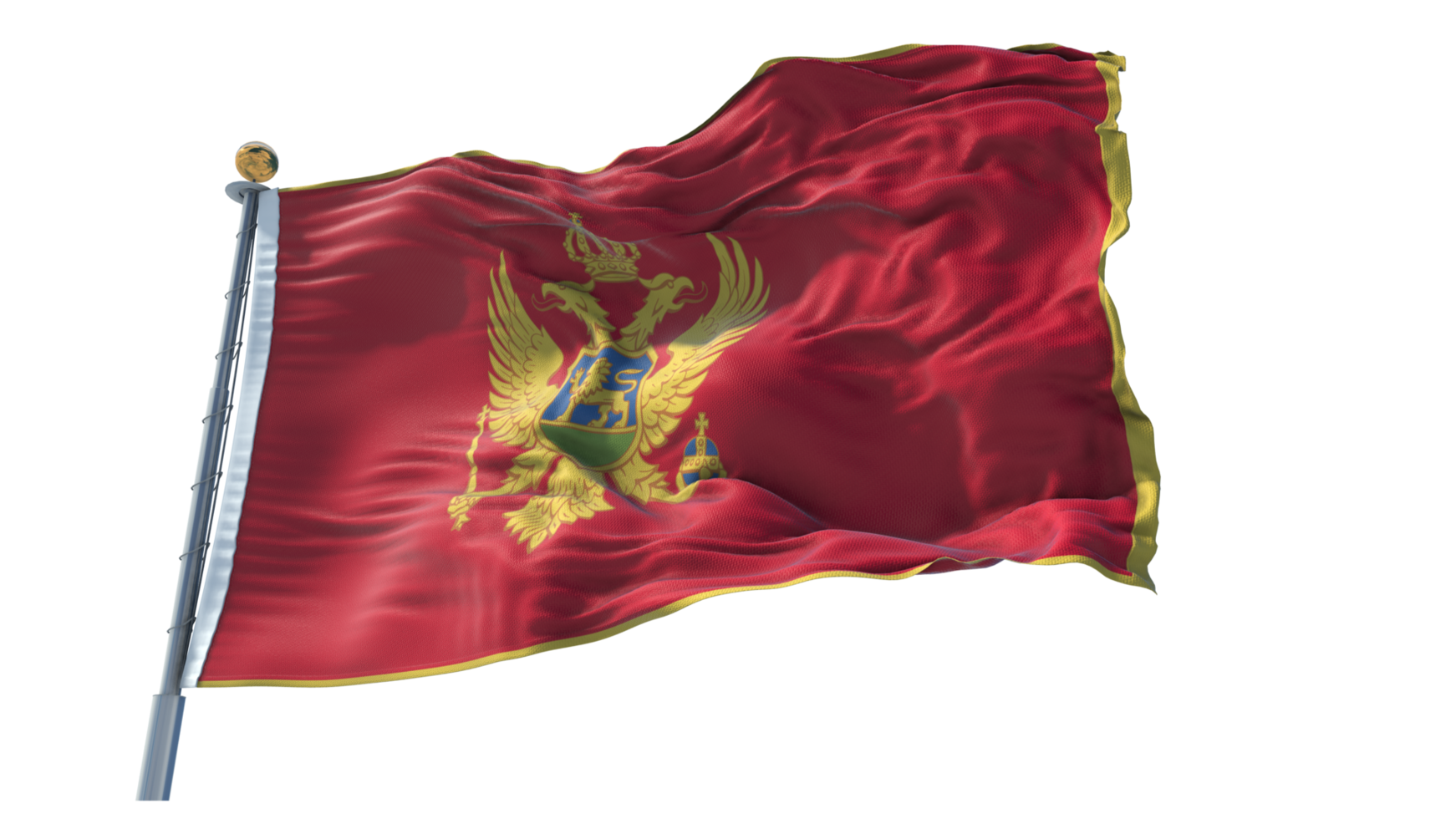 bandeira de montenegro png