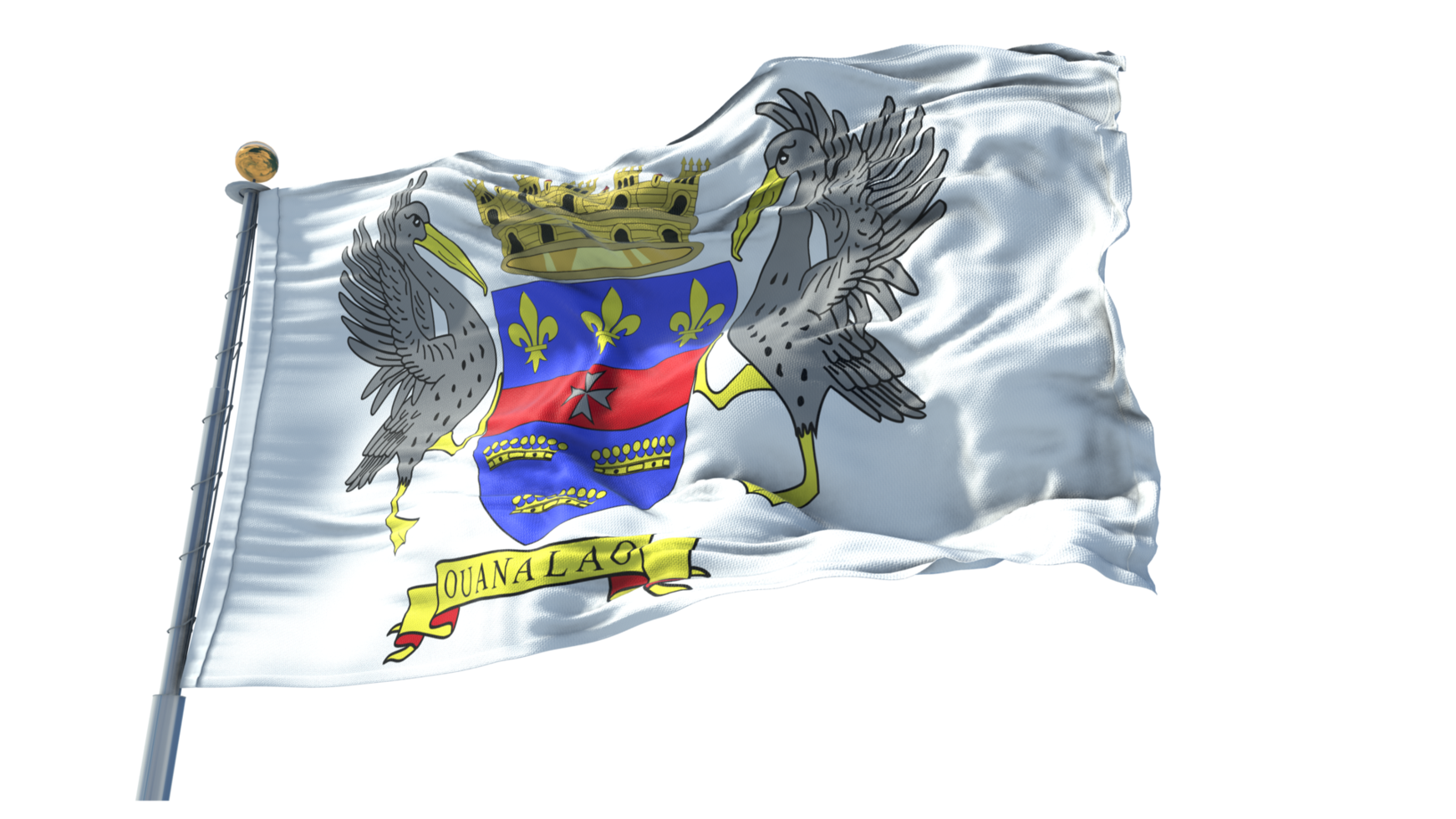 Saint Barthelemy Flag PNG