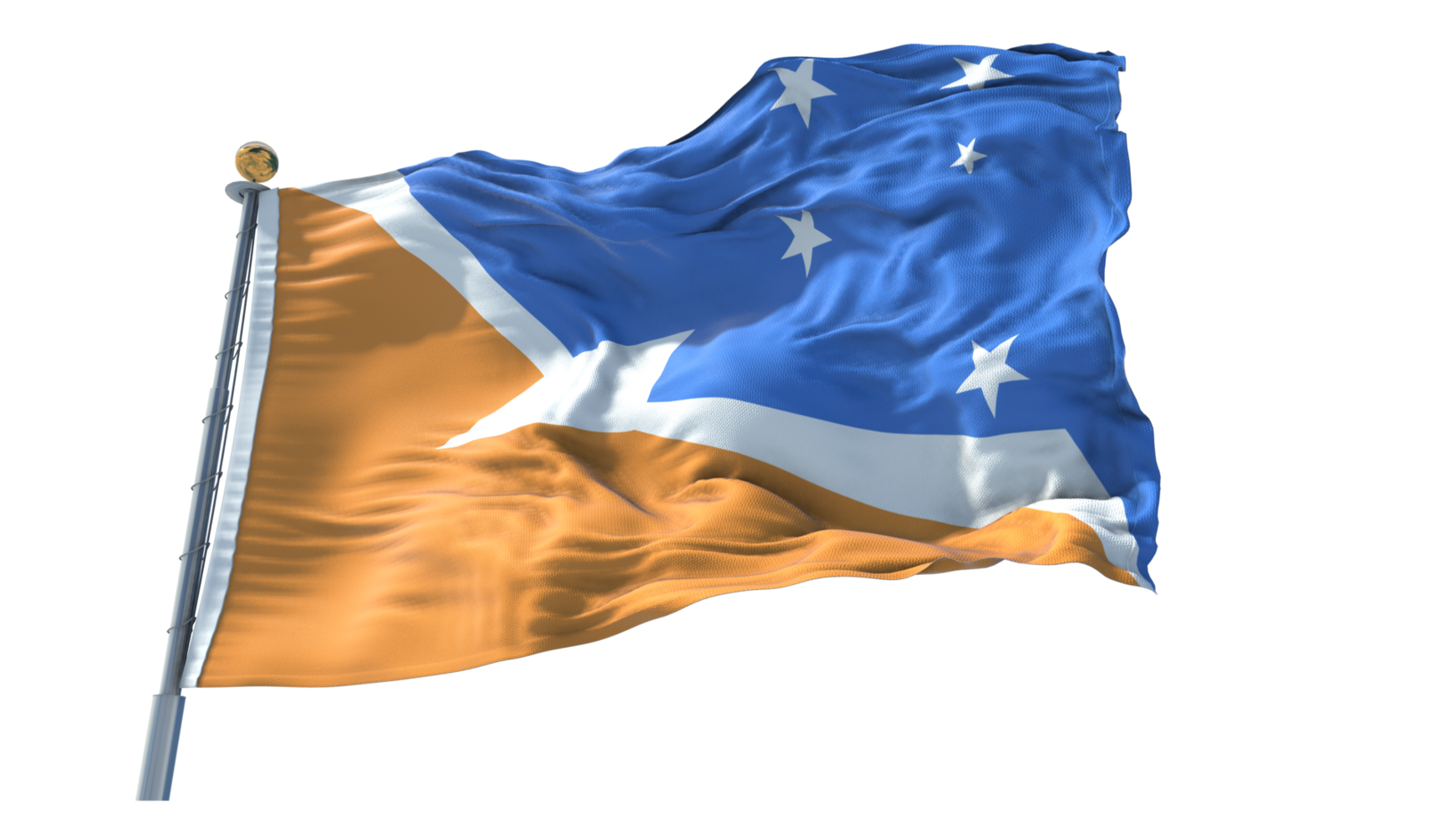 Tierra del Fuego Province Argentina Flag PNG