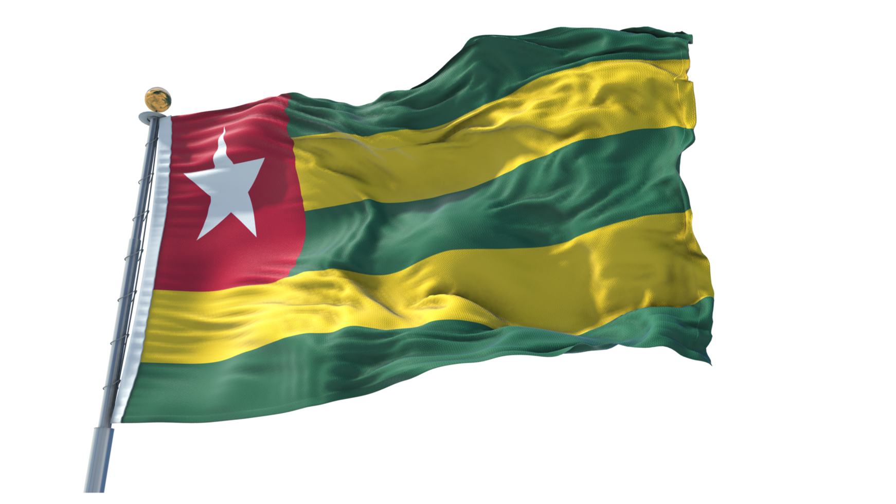 Togo öar flagga png