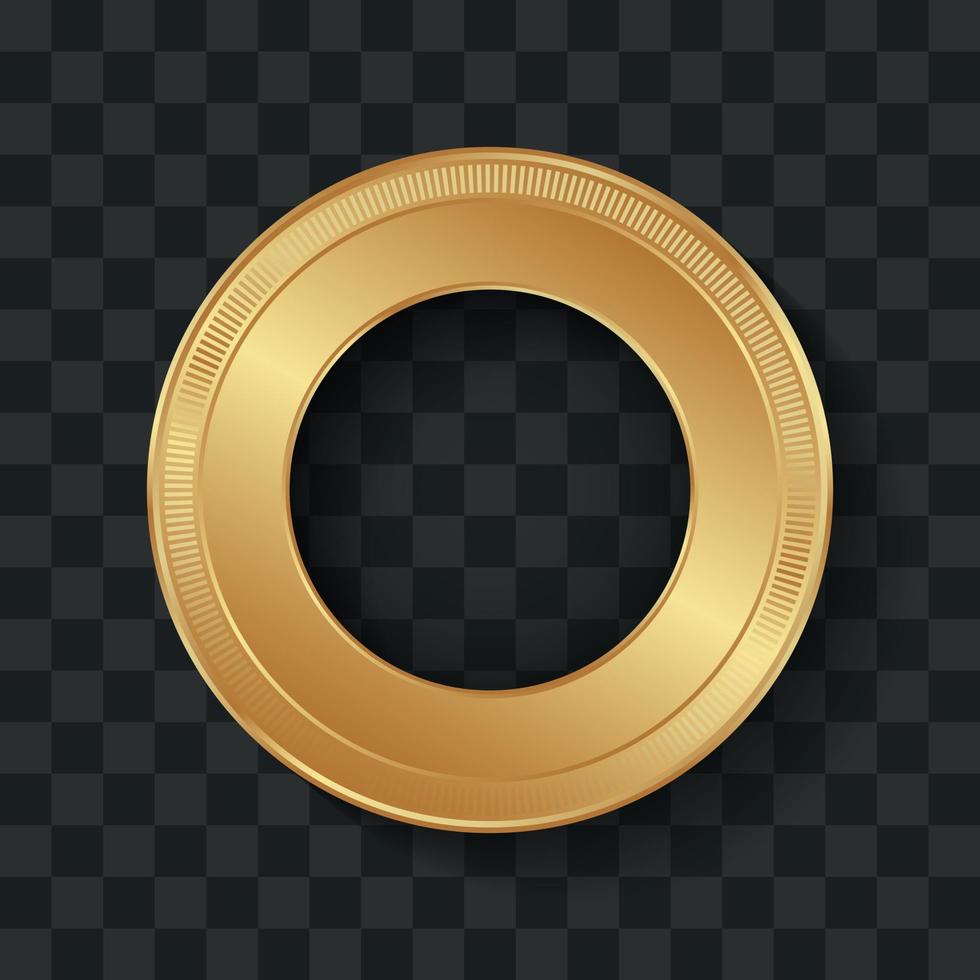 Luxury premium golden badge template. vector