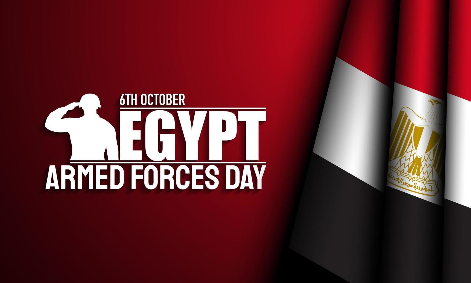 Egypt Armed Forces Day Background. Vector Illustration.