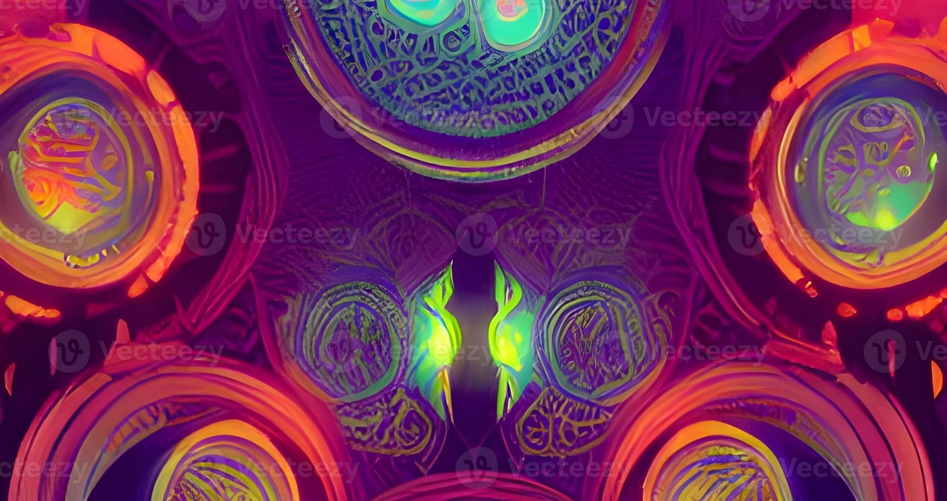 Abstract purple modern fractal. Bright background for creative graphic design. Artwork for creative graphic design photo