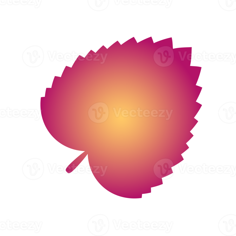 Botanical icon with vibrant colors and gradient. PNG with transparent background.