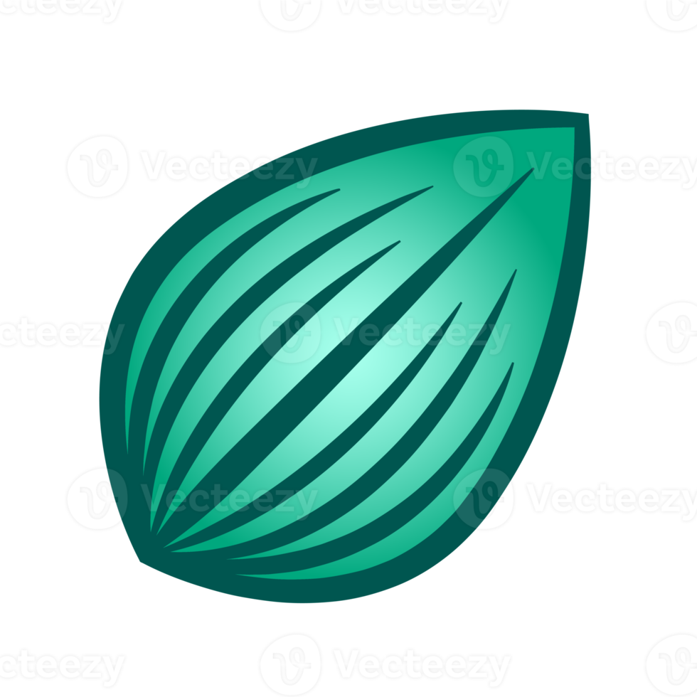 Botanical icon with vibrant colors and gradient. PNG with transparent background.