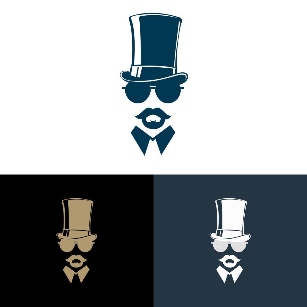 Gentleman vector icon. icon man isolated on white background. Flat design