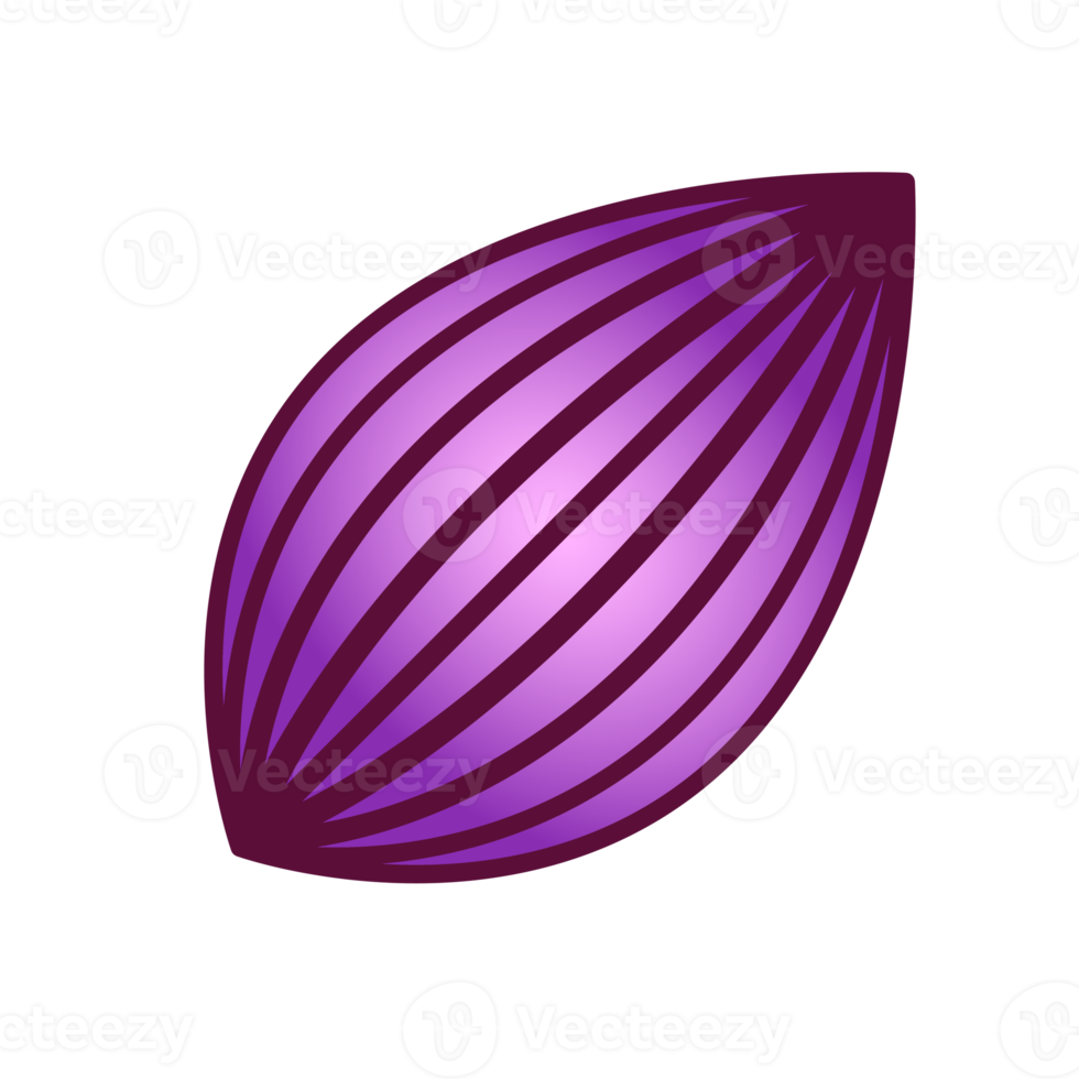 Botanical icon with vibrant colors and gradient. PNG with transparent background.