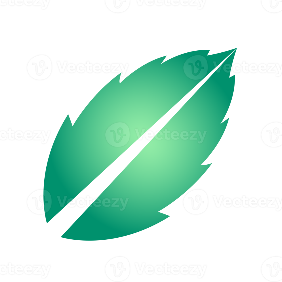 Botanical icon with vibrant colors and gradient. PNG with transparent background.
