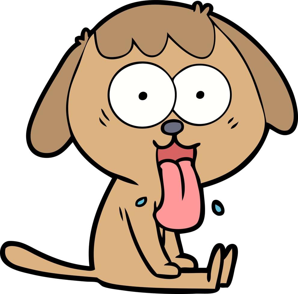 cute cartoon dog vector