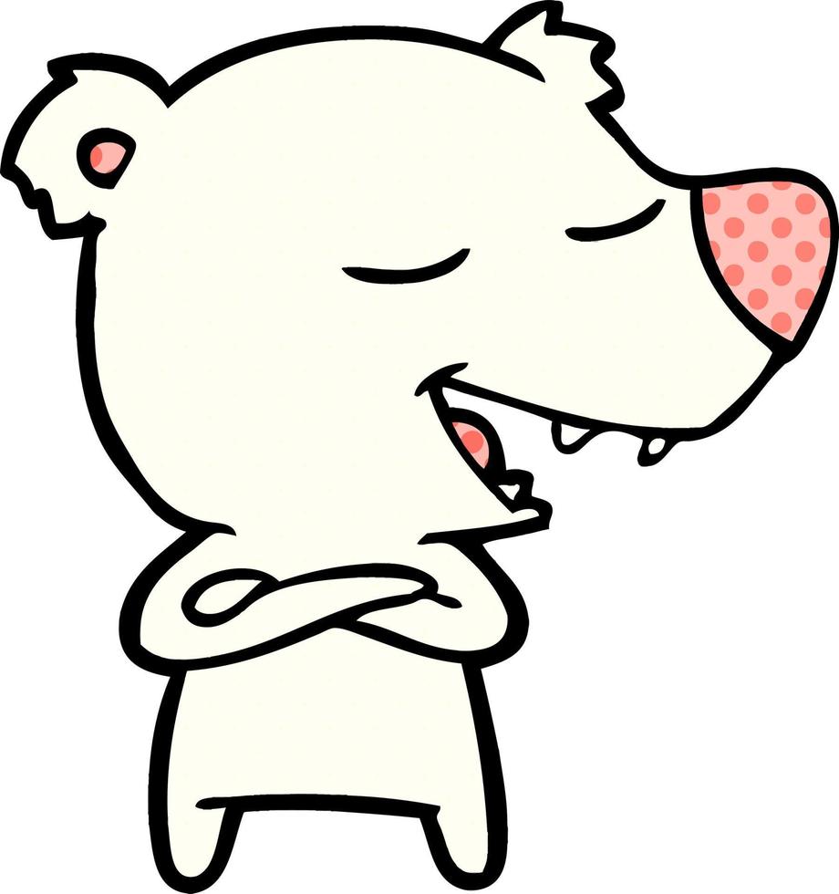 cartoon polar bear vector