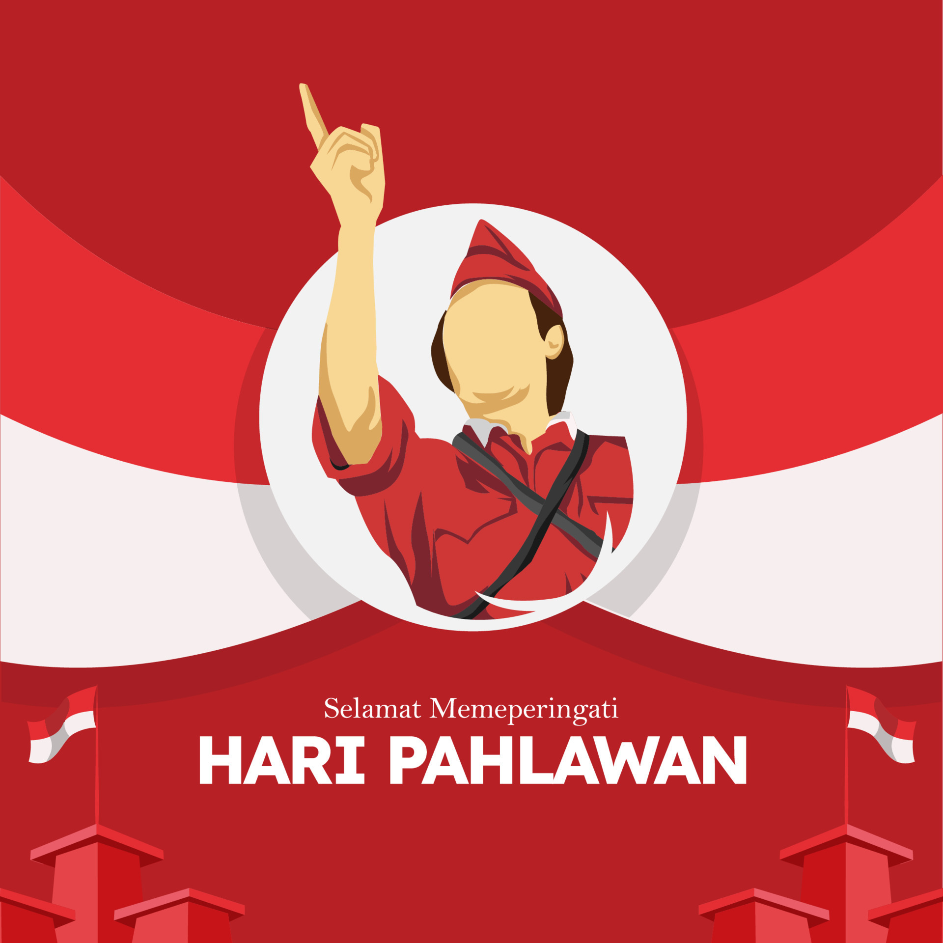Hari Pahlawan Nasional Means National Heroes Day indonesia day 12302309 