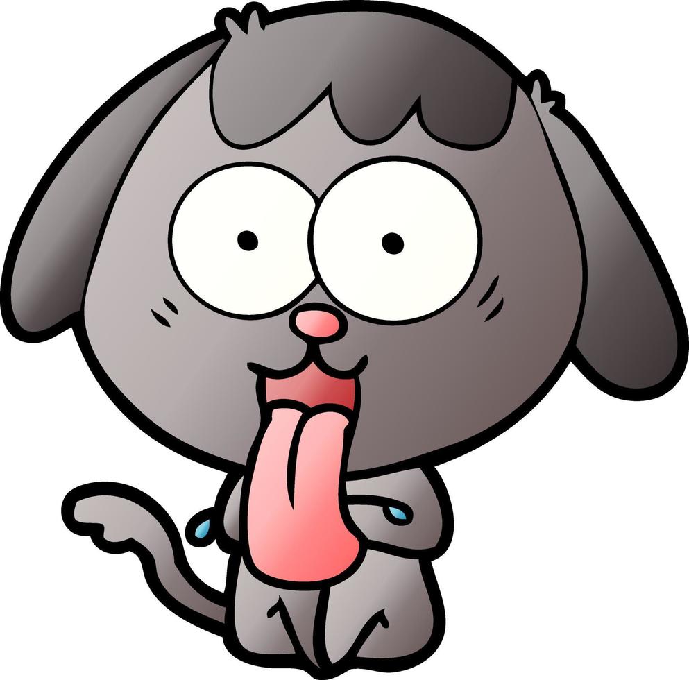 perro de dibujos animados lindo vector