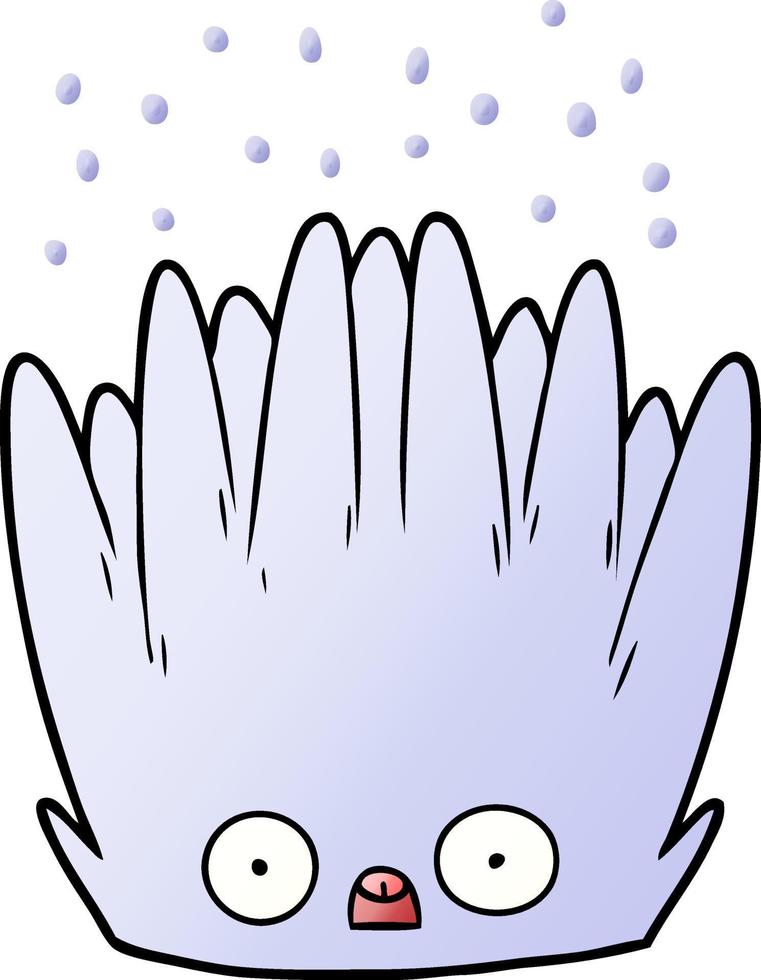 cartoon sea anemone vector