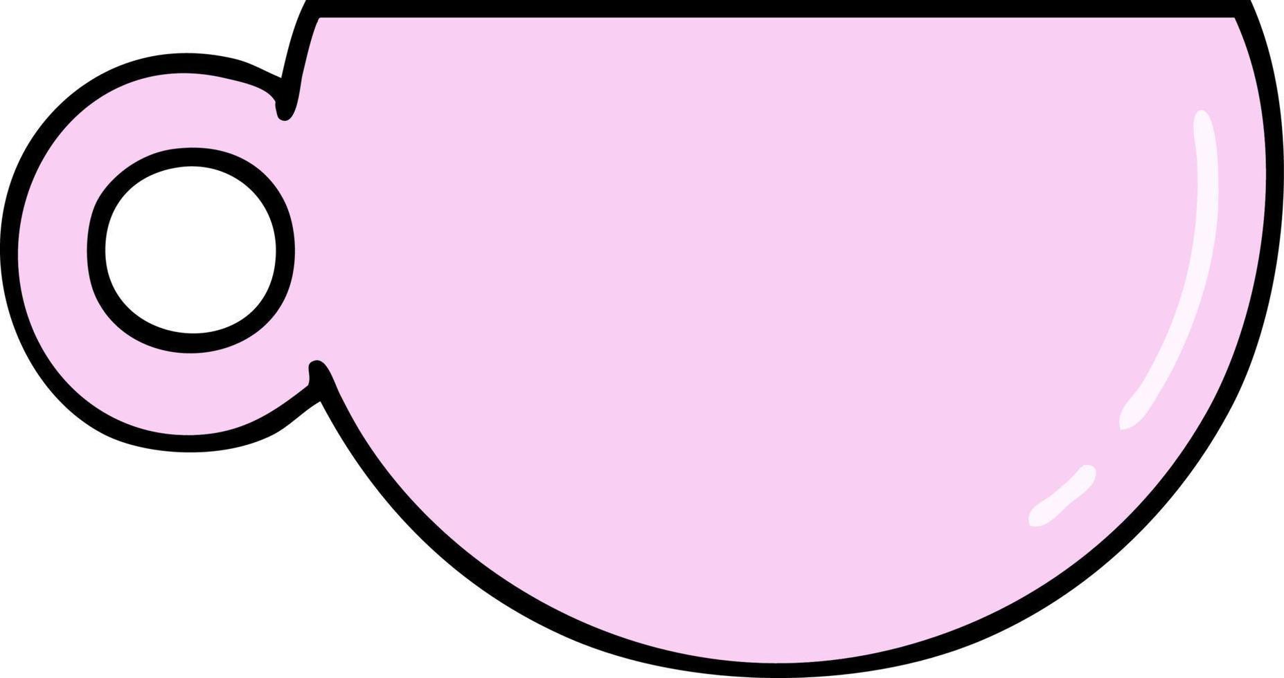 cartoon of a coffee or tea cup vector