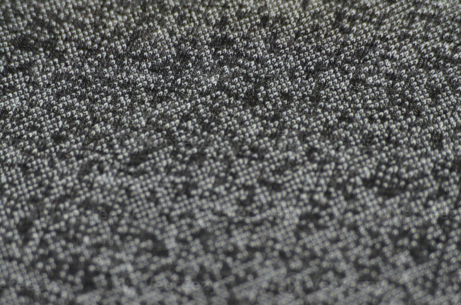 Black and white wool fabric for background. Heather backdrop pattern image photo