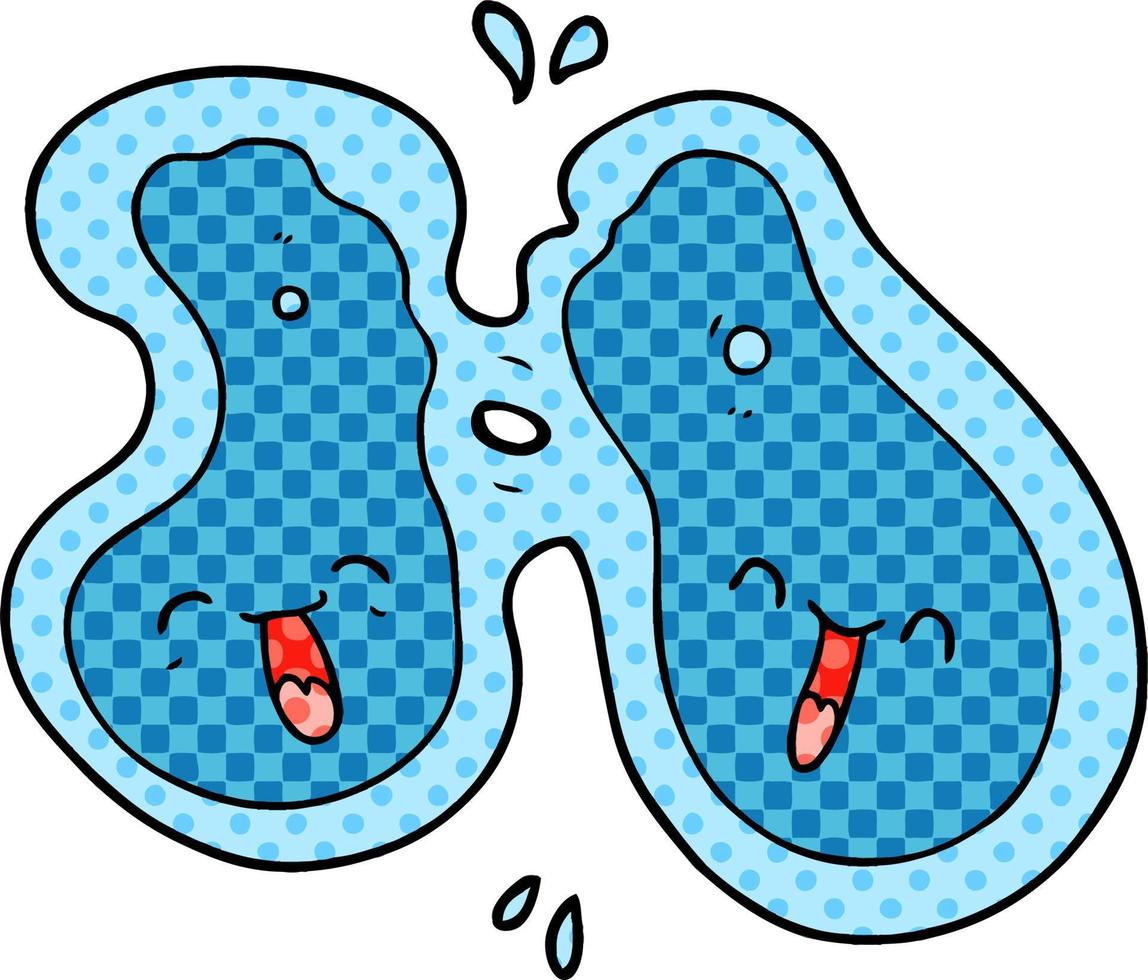 cartoon cell dividing vector