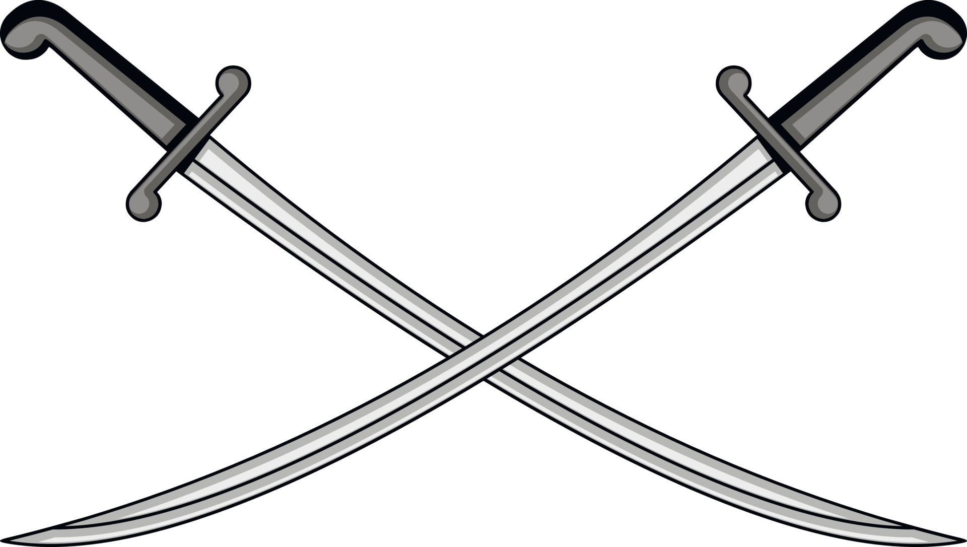 heraldic crossed swords 12304945 Vector Art at Vecteezy