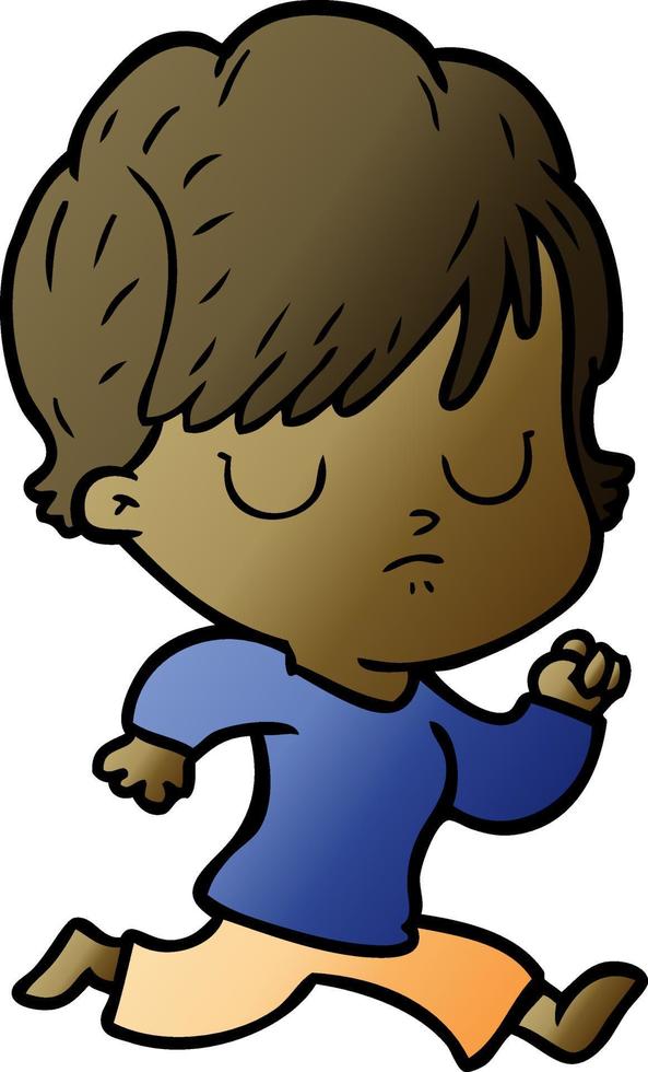 Vector cartoon woman